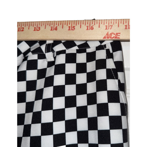 Lesmart Golf Trousers Size 12 Black White Checkered Performance Activewear - Picture 6 of 12